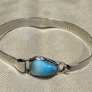 Sterling Silver Larimar Bracelet Size 7.25